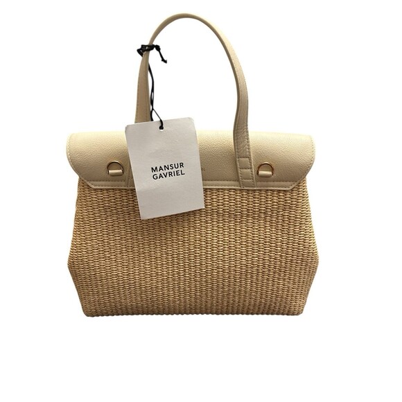 Mansur Gavriel Soft Lady Leather Shoulder Bag Color NATURAL AVORIO $695 New - Picture 2 of 4